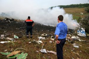 small plane crash site