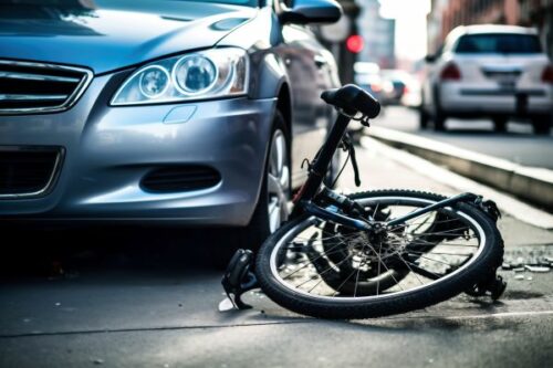 Accidente de bicicleta con un coche